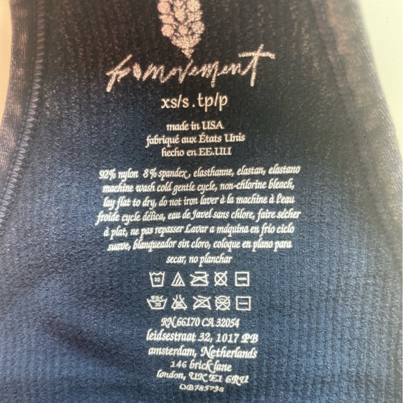 Free People Happiness Runs Crop Tank Perfect for yoga or Pilate - Picture 3 of 7